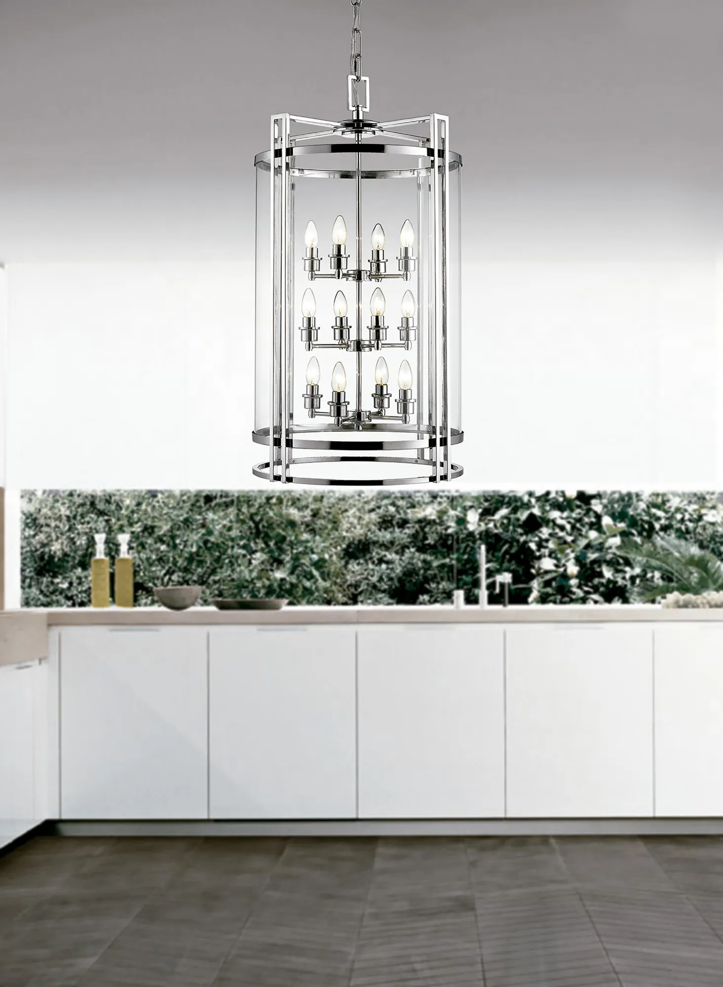 Eaton Polished Chrome Ceiling Lights Diyas Lantern Ranges